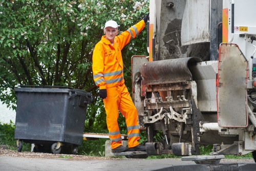 Professional builders waste clearance service in action